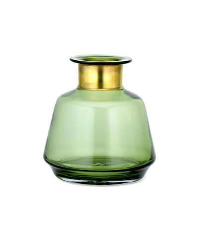 Nkuku Miza Glass Vase Green Small