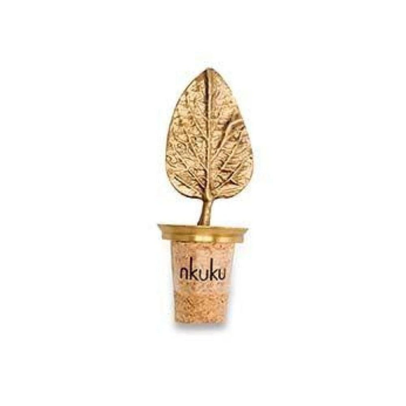 Nkuku Poplar Leaf Bottle Stopper - Studio Play