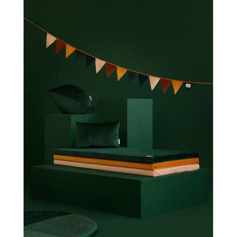 Nobodinoz Akamba Velvet Cushion Jungle Green