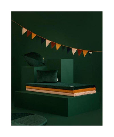 Nobodinoz Akamba Velvet Cushion Jungle Green - Studio Play
