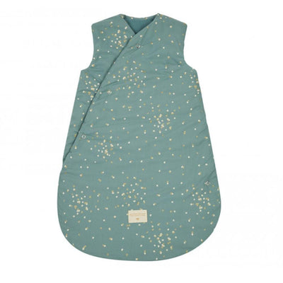 Nobodinoz Snowy Warm Sleeping Bag Gold Confetti/Magic Green - Studio Play