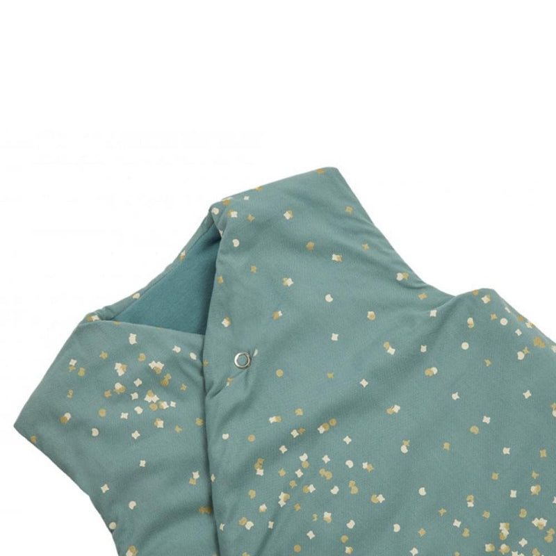 Nobodinoz Snowy Warm Sleeping Bag Gold Confetti/Magic Green - Studio Play