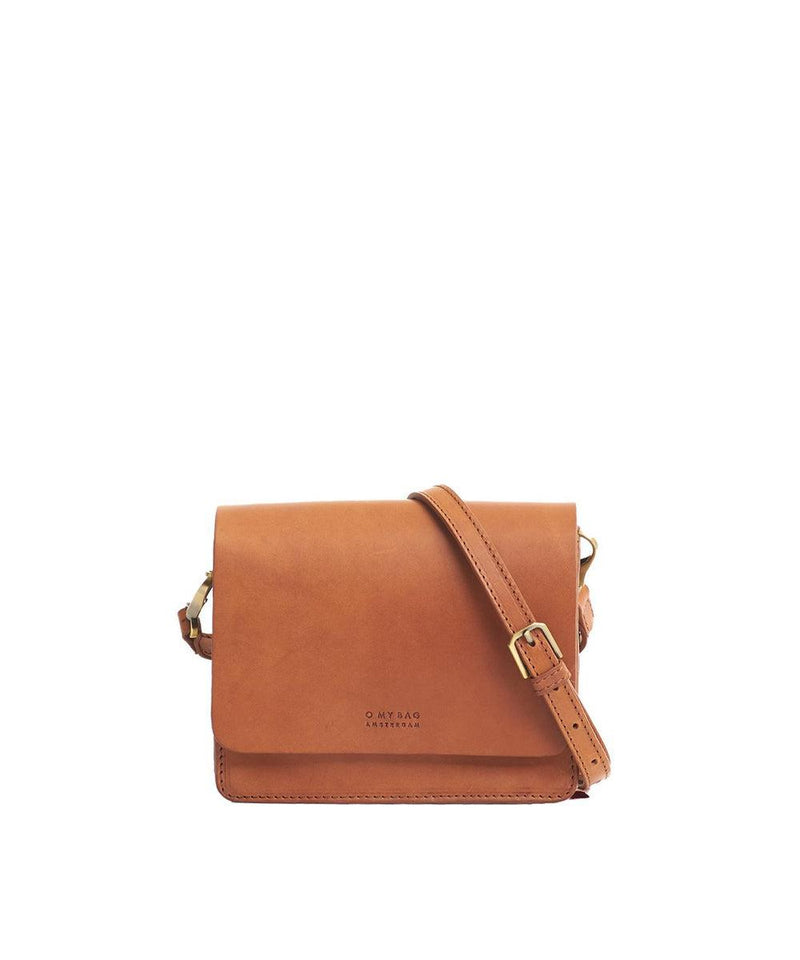 O My Bag Audrey Mini Cognac Checkered Classic Leather