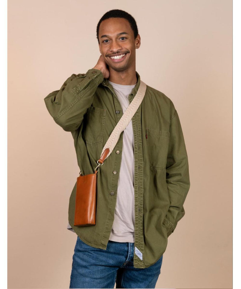 O My Bag Charlie Phone Bag Cognac Classic Leather