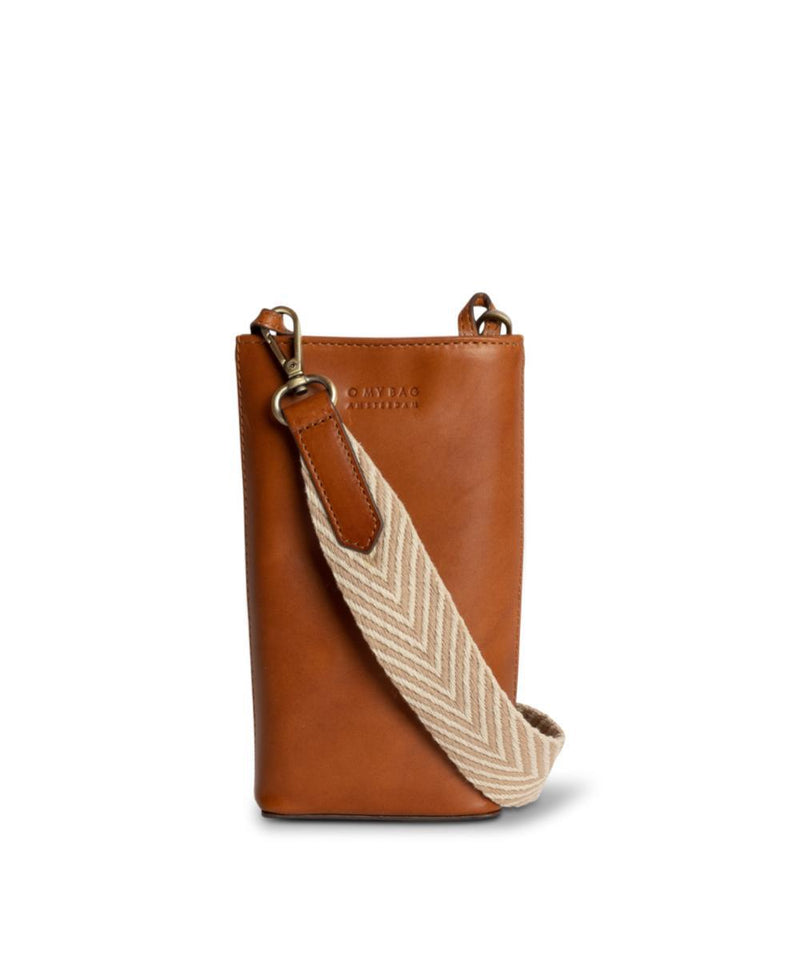 O My Bag Charlie Phone Bag Cognac Classic Leather