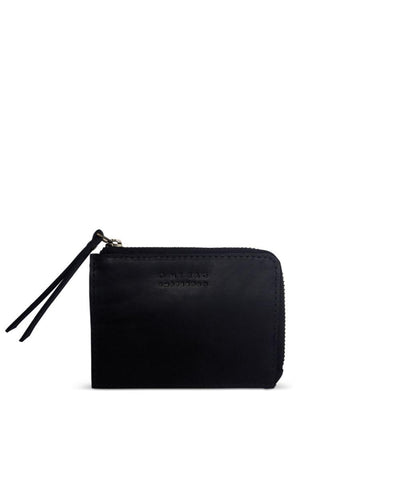 O My Bag Coin Purse Black Hunter Leather