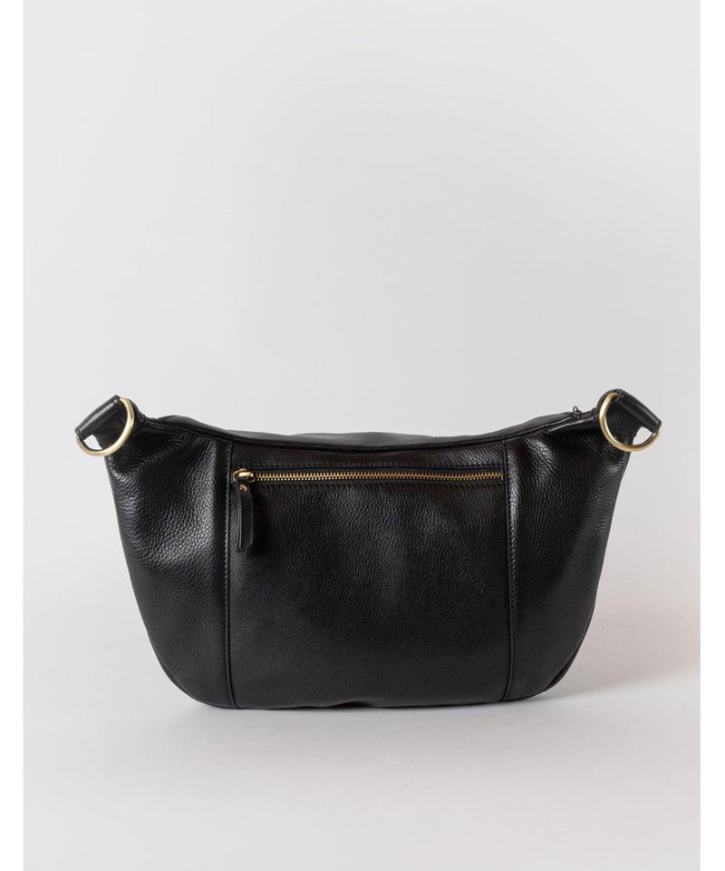 O My Bag Drew Maxi Black Soft Grain Leather