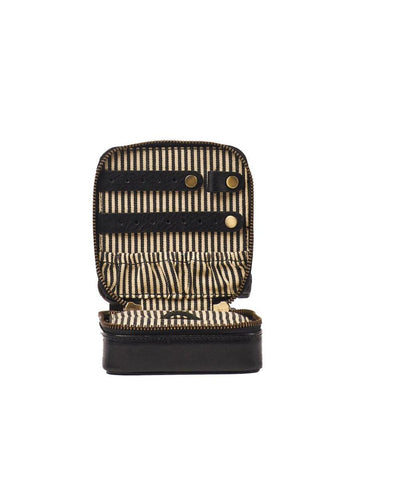 O My Bag Jewelry Box - Black Stromboli Leather