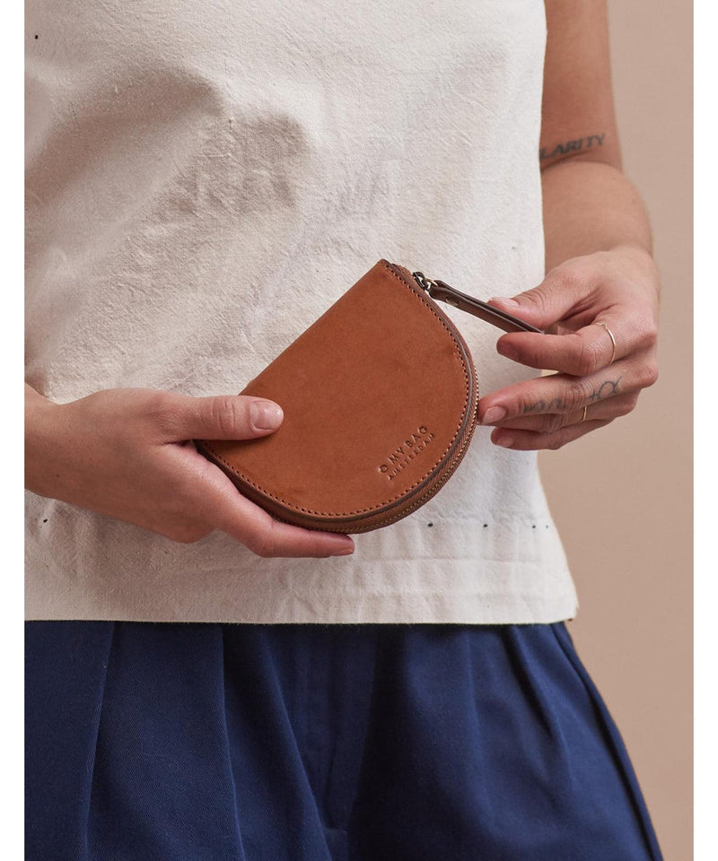 O My Bag Laura Coin Purse Cognac Classic Leather