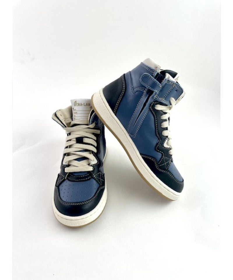 Ocra-Lab High Top Sneaker 462 Mousse Nero Denim