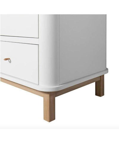 Oliver Furniture 2 Door Oak Wardrobe White/Oak 041351 - Studio Play
