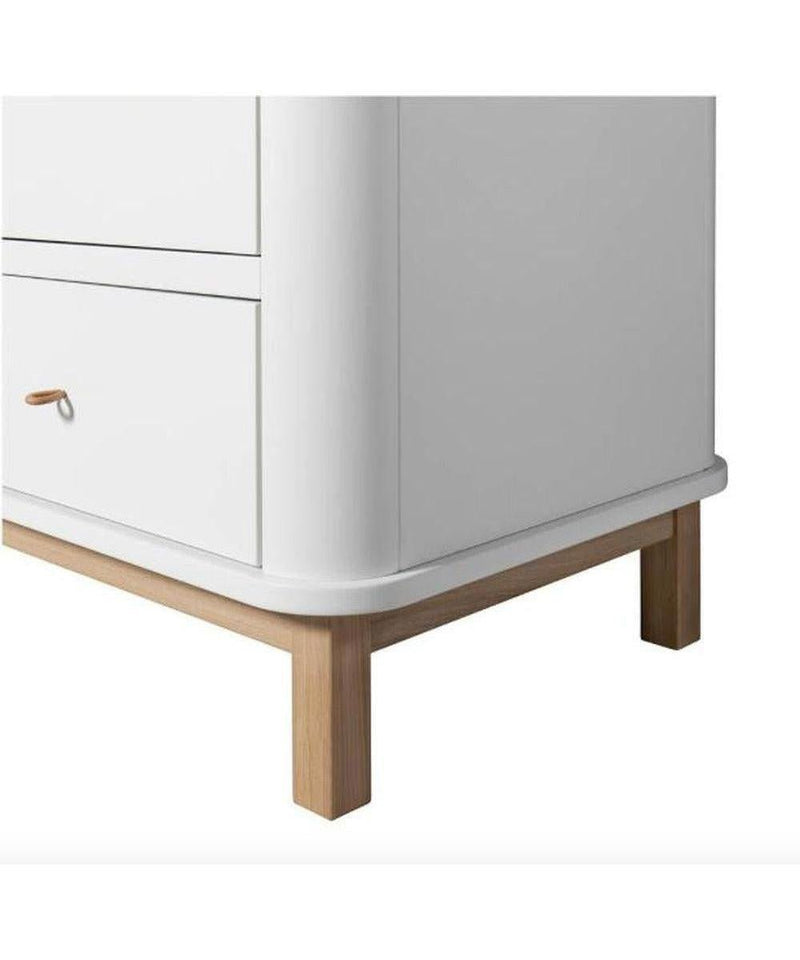 Oliver Furniture 2 Door Oak Wardrobe White/Oak 041351 - Studio Play