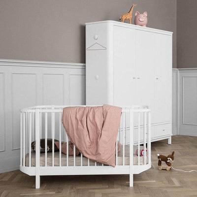 Oliver Furniture 3 Doors Wardrobe White 041354 - Studio Play