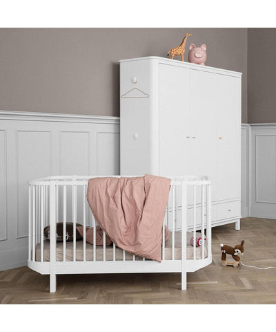 Oliver Furniture 3 Doors Wardrobe White