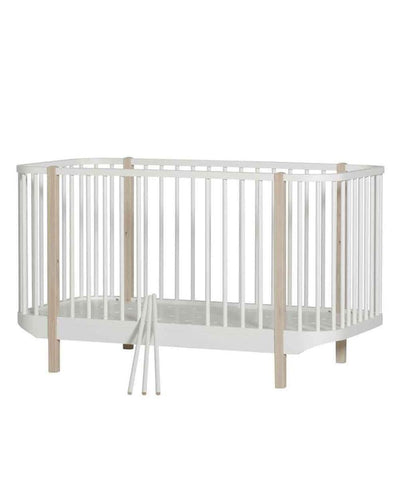 Oliver Furniture Ledikant White/Oak - Studio Play