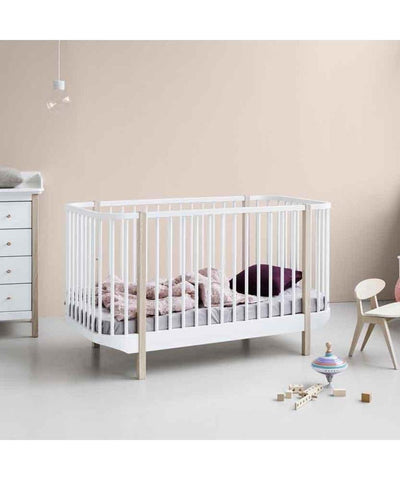 Oliver Furniture Ledikant White/Oak - Studio Play