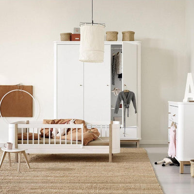 Oliver Furniture Mini+ Junior Bed 041465 White/Oak - Studio Play