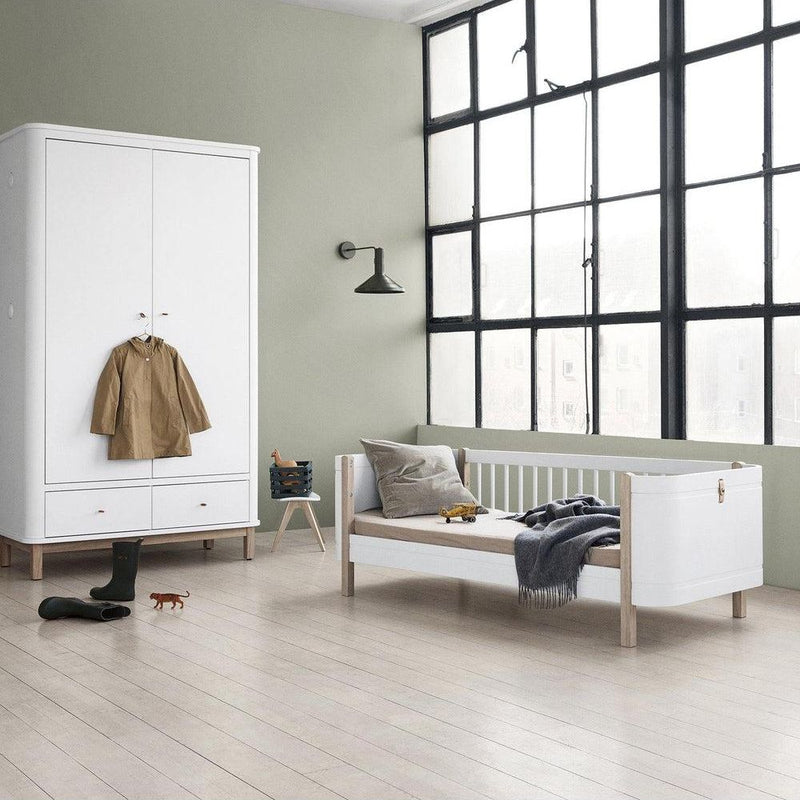 Oliver Furniture Mini+ Junior Bed 041465 White/Oak - Studio Play