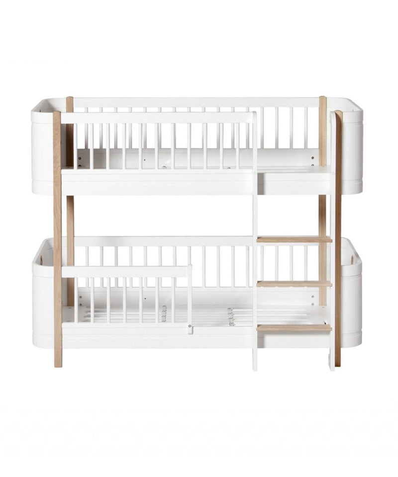 Oliver Furniture Mini+ Junior Halfhoog stapel bed White/Oak