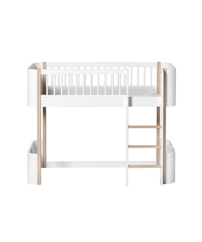Oliver Furniture Mini+ Junior Halfhoogslaper White/Oak
