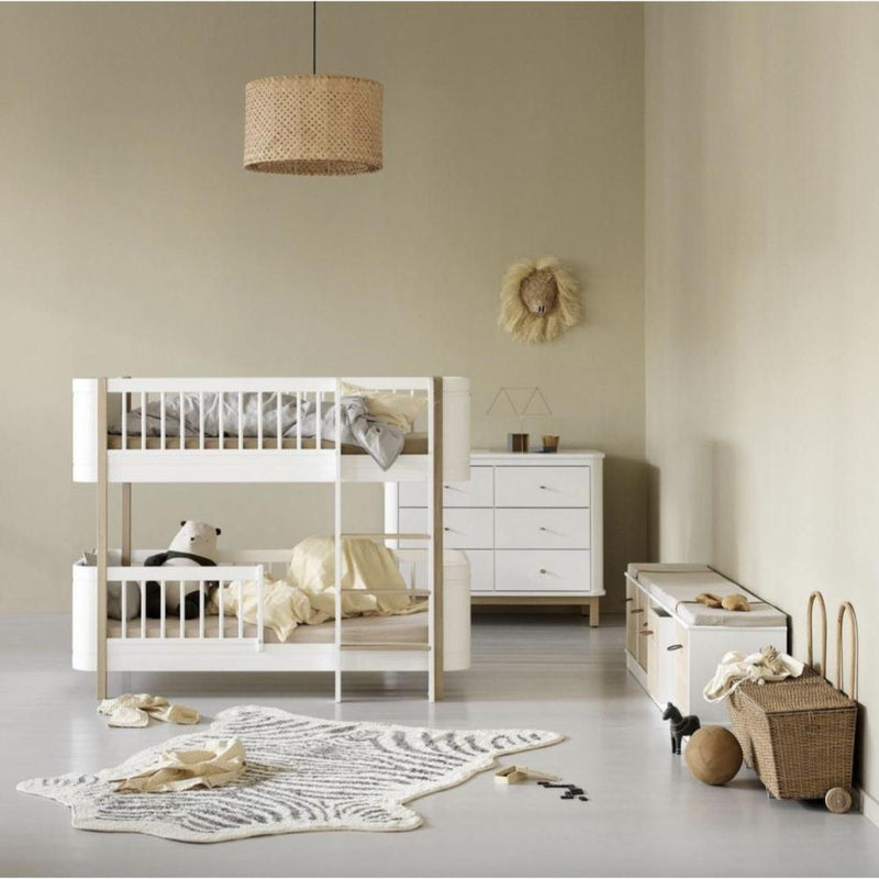 Oliver Furniture Mini+ low bunk bed 041461 White/Oak - Studio Play
