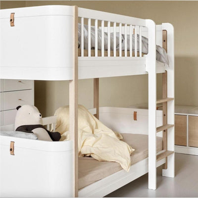 Oliver Furniture Mini+ low bunk bed 041461 White/Oak - Studio Play