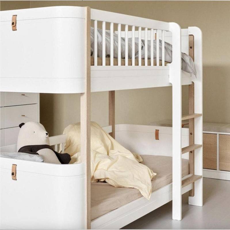 Oliver Furniture Mini+ low bunk bed 041461 White/Oak - Studio Play