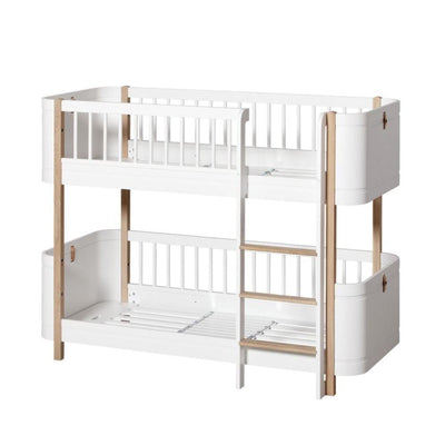 Oliver Furniture Mini+ low bunk bed 041461 White/Oak - Studio Play