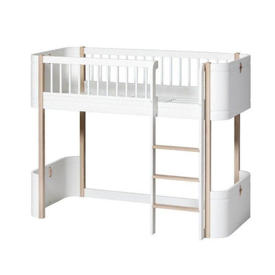 Oliver Furniture Mini+ low loft bed 041447 White/Oak
