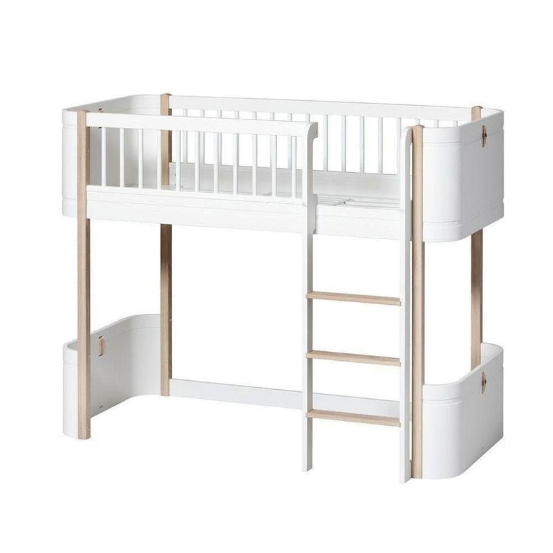 Oliver Furniture Mini+ low loft bed 041447 White/Oak