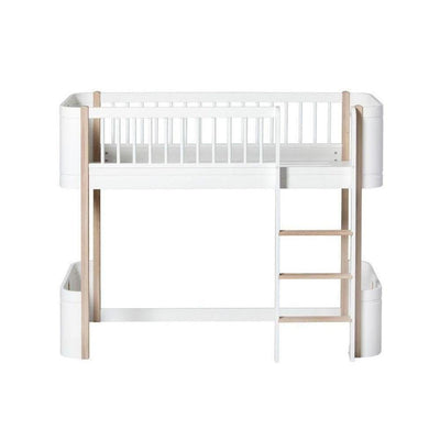 Oliver Furniture Mini+ low loft bed 041447 White/Oak
