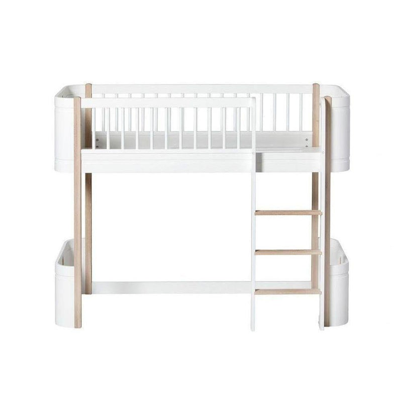 Oliver Furniture Mini+ low loft bed 041447 White/Oak