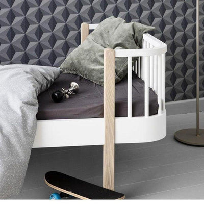 Oliver Furniture Original Bed 90x200Cm White/Oak 041403