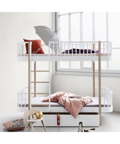 Oliver Furniture Original Bunk Bed 90x200cm White/Oak 041413 - Studio Play