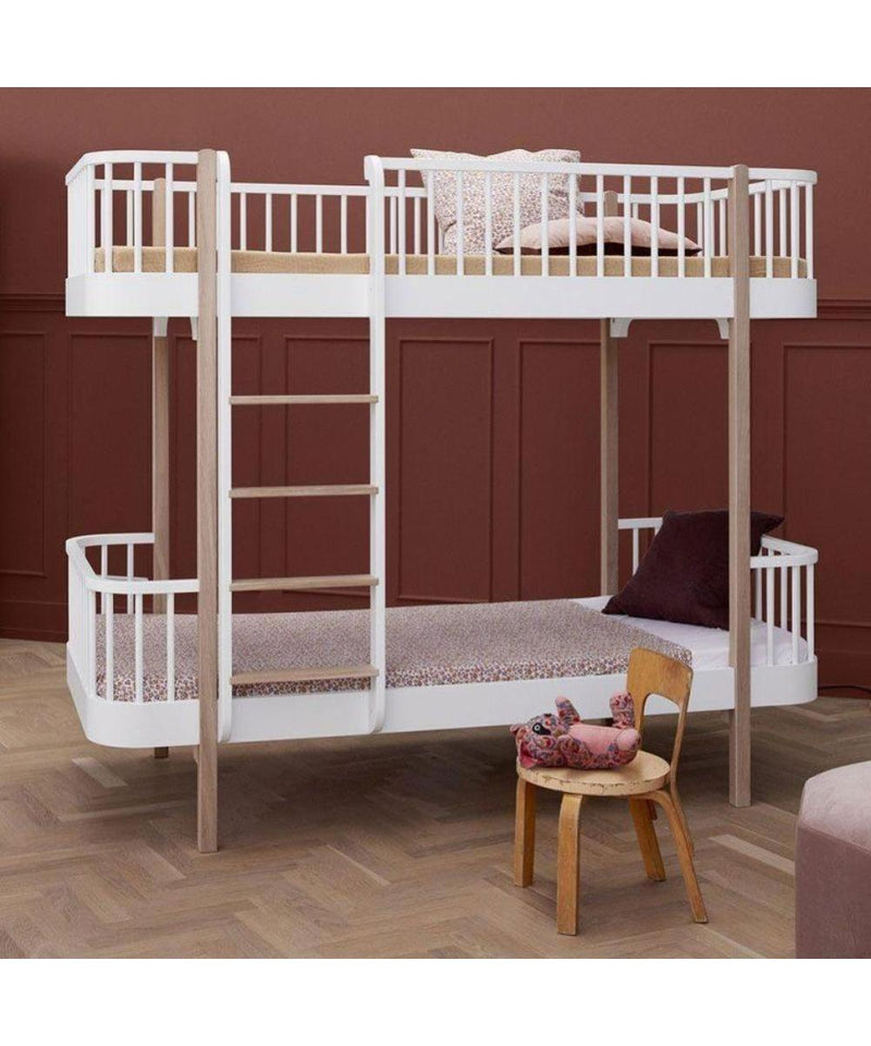 Oliver Furniture Original Bunk Bed 90x200cm White/Oak 041413 - Studio Play