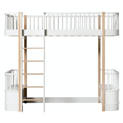 Oliver Furniture Original Loft Bed 90x200cm White/Oak 041429
