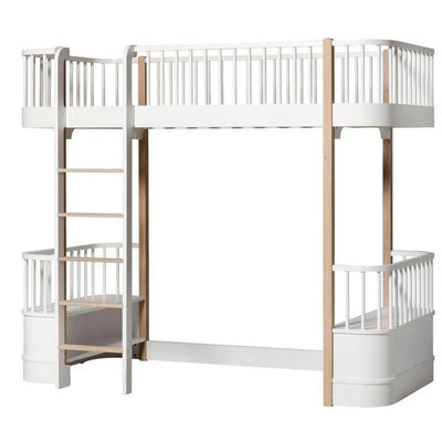 Oliver Furniture Original Loft Bed 90x200cm White/Oak 041429