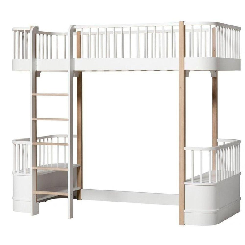 Oliver Furniture Original Loft Bed 90x200cm White/Oak 041429