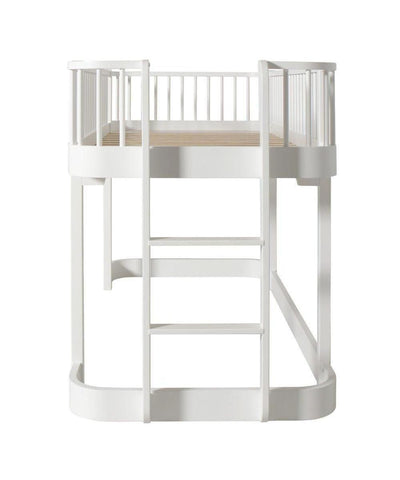 Oliver Furniture Original Low Loft Bed 90x200cm White 041572 - Studio Play