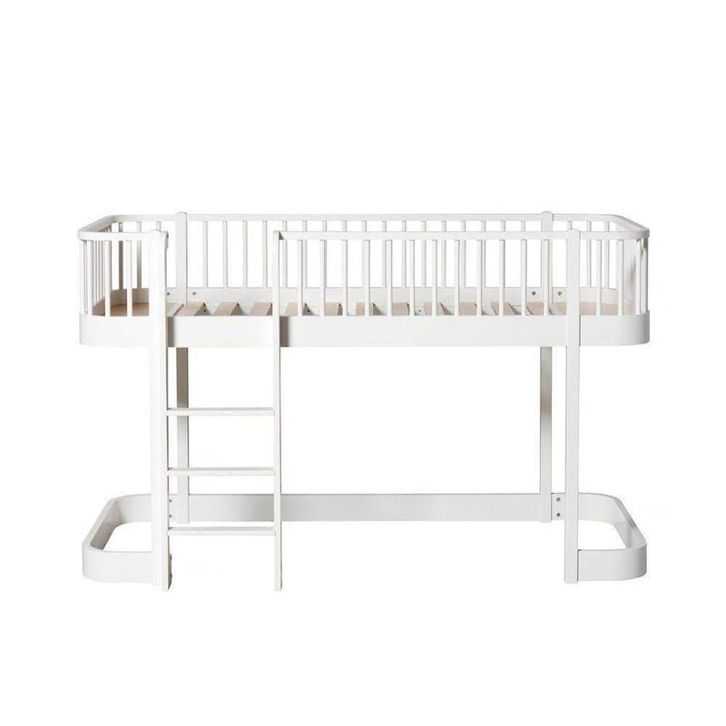 Oliver Furniture Original Low Loft Bed 90x200cm White 041572