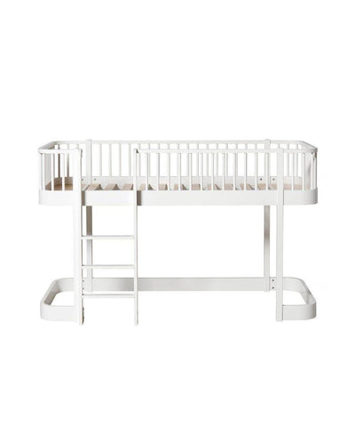 Oliver Furniture Original Low Loft Bed 90x200cm White 041572 - Studio Play