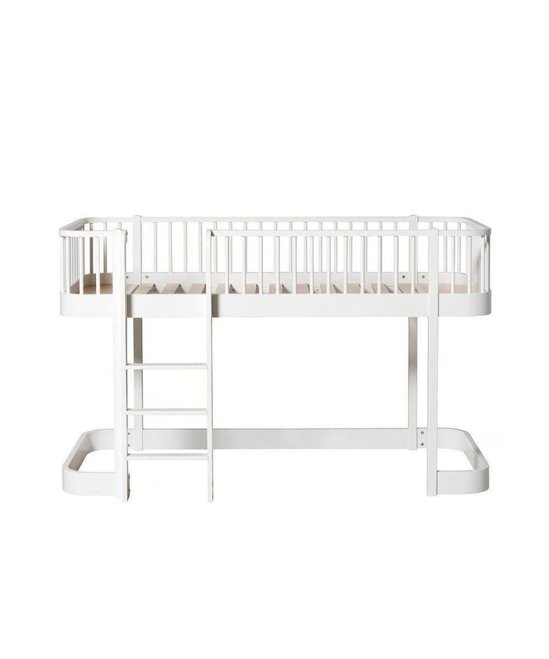 Oliver Furniture Original Low Loft Bed 90x200cm White 041572 - Studio Play