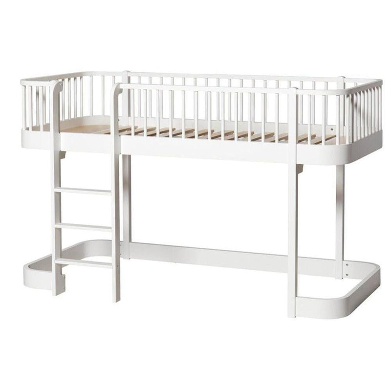 Oliver Furniture Original Low Loft Bed 90x200cm White 041572