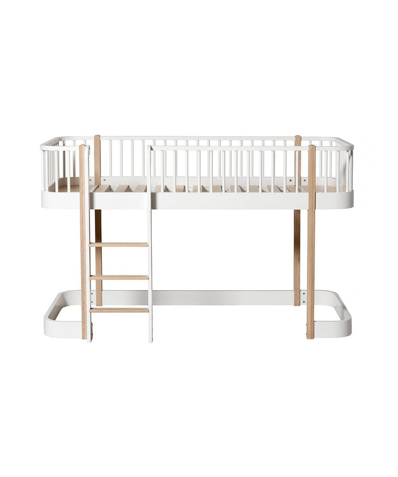 Oliver Furniture Original Low Loft Bed White/Oak