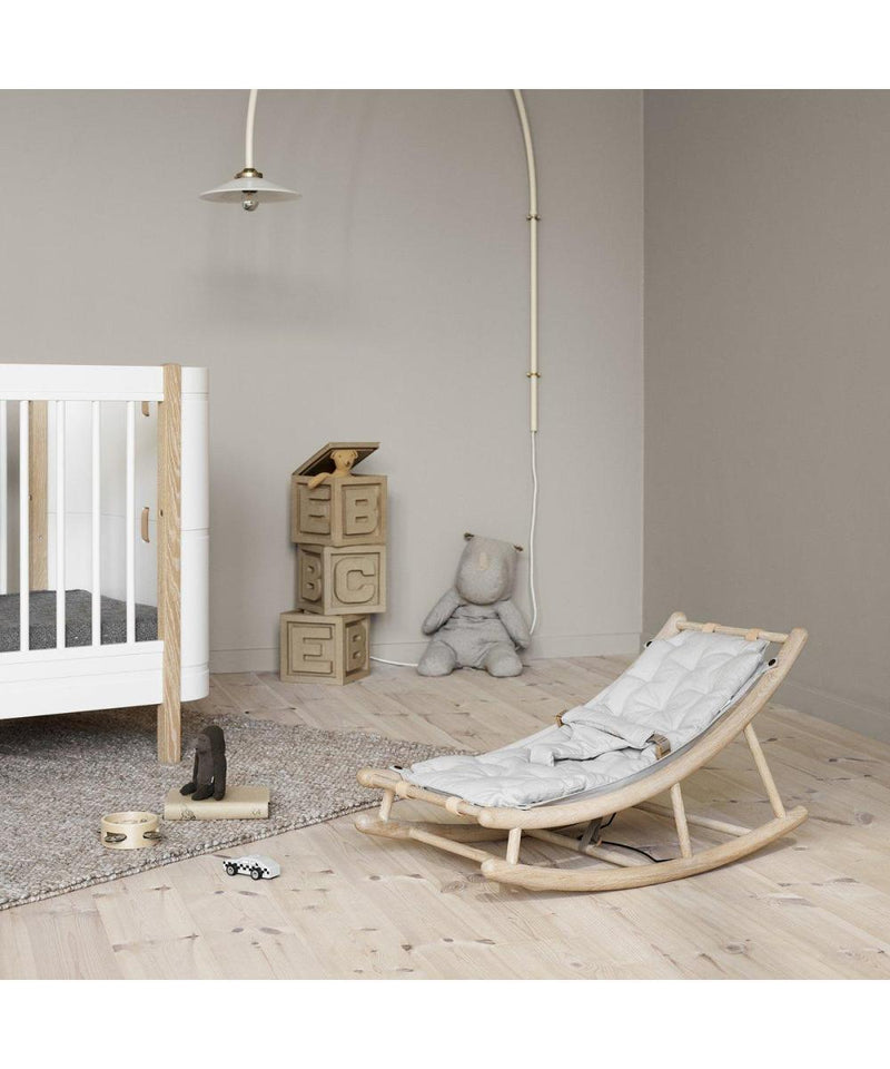 Oliver Furniture Wood Baby & Toddler Rocker Oak/Grey
