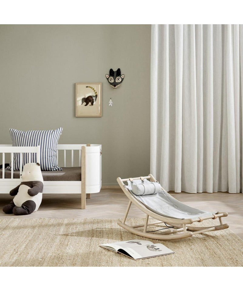 Oliver Furniture Wood Baby & Toddler Rocker Oak/Grey