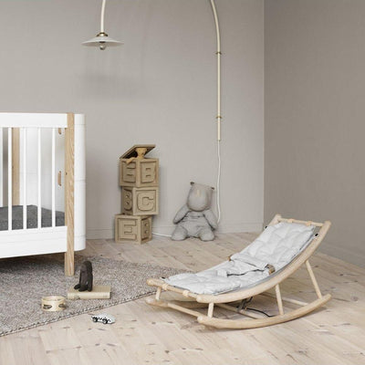 Oliver Furniture Wood Baby & Toddler Rocker Oak/Grey - Studio Play