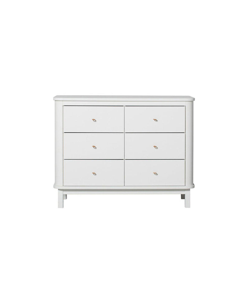 Oliver Furniture Wood Dresser 6 Drawers White