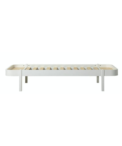 Oliver Furniture Wood Lounger Bed 90x200cm White 041564 - Studio Play