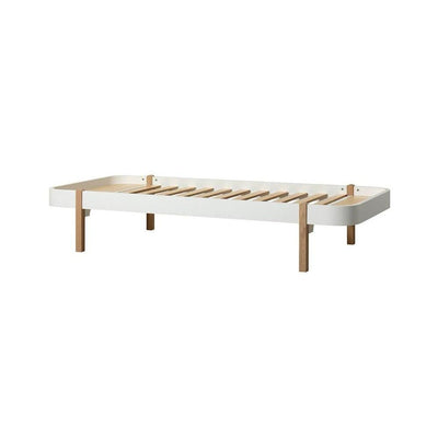 Oliver Furniture Wood Lounger Bed 90x200cm White/Oak 041565
